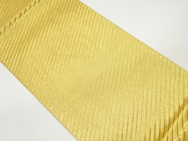 JAPANESE KIMONO / VINTAGE FUKURO OBI / SILK / WOVEN DIAGONAL STRIPE